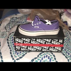 Brand New Purple Kids Vans!